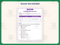 Reading with Fluency Worksheet – 1st Grade Practice + Answer Key preview 3