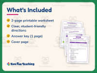 Reading with Fluency Worksheet – 1st Grade Practice + Answer Key preview 5