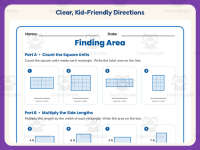 Rectangles Area Worksheet – 3rd Grade Geometry Practice + Answer Key preview 4