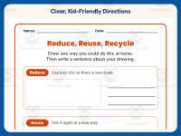 Reduce, Reuse, Recycle Items Worksheet – 2nd Grade Earth Day Practice preview 4