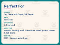 Relative and Possessive Pronouns Worksheet – 4th Grade Grammar preview 6