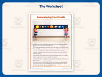 Remembering Your Planets Reading Comprehension Worksheet – 2nd Grade preview 2