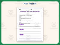 Retelling the Story The Three Little Pigs Worksheet – 1st Grade preview 7