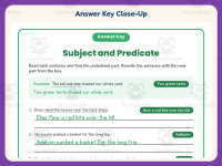 Rewriting Subject Predicate Sentences Worksheet – 3rd Grade Practice preview 7