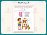 Rules of Design for Art Worksheet – 4th Grade Specials Practice preview 2