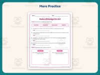 Rules of Design for Art Worksheet – 4th Grade Specials Practice preview 7