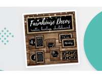 Rustic Farmhouse Classroom Decor Set - Rustic wood, Shirlap, Burlap & chalkboard patterns… preview