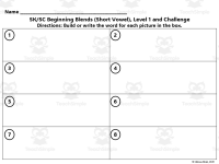 S Blends Spelling Task Cards Bundle | Beginning and Ending Blends preview 6