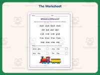 Same Different Blend Words Worksheet – 1st-3rd Grade Practice preview 2