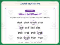 Same Different Blend Words Worksheet – 1st-3rd Grade Practice preview 7