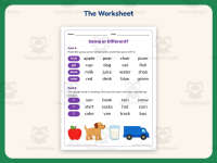 Same Different Categories Worksheet – 1st Grade Compare and Contrast preview 2
