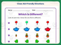 Same Different Pictures Worksheet – 1st Grade Compare and Contrast preview 4