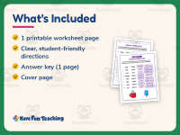 Same Different Words Worksheet – 1st Grade Compare and Contrast preview 5