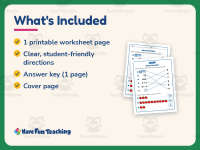 Same Number Worksheet – 1st Grade Counting Practice + Answer Key preview 5