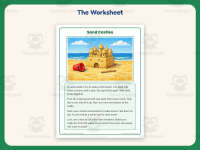 Sand Castles Reading Comprehension Worksheet – 1st Grade Practice preview 2