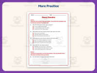 Sassy Sandra Reading Comprehension Worksheet – 3rd Grade Practice preview 7