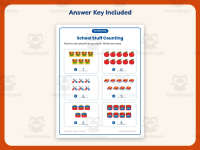 School Counting Worksheet – Kindergarten Math Practice + Answer Key preview 3