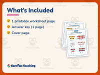 School Counting Worksheet – Kindergarten Math Practice + Answer Key preview 5