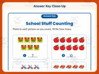 School Counting Worksheet – Kindergarten Math Practice + Answer Key preview 7