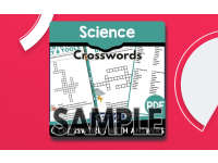 Science Crossword - Set 2: 1 Page Sample (PDF) preview