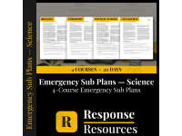 Science Emergency Sub Plans BUNDLE - 4 Courses, 20 Days No Prep preview