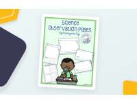 Science Observation Journal Pages with Cover preview
