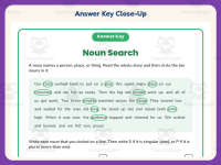 Searching for Nouns Worksheet – 3rd Grade Grammar Practice preview 7