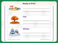 Seasons of the Year Sentences Worksheet – 1st Grade Science Practice preview 7