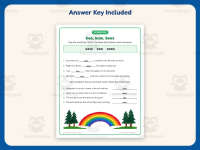 See Saw Sees Worksheet – 2nd Grade Verbs Practice + Answer Key preview 3
