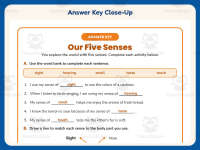 Senses Fill in the Blanks Worksheet – 2nd Grade Anatomy Practice preview 7
