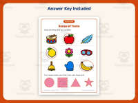 Senses Taste Worksheet – Kindergarten Anatomy Practice + Answer Key preview 3