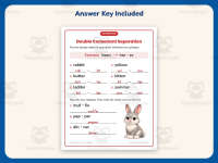 Separating Double Consonants Worksheet – 2nd Grade Syllables Practice preview 3
