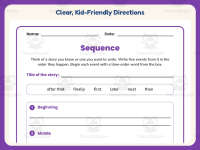 Sequencing Events Organizer Worksheet – 3rd Grade Plot Practice preview 4
