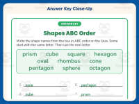 Shapes ABC Order Worksheet – 2nd Grade Alphabetical Order & Geometry preview 7