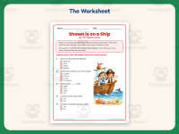 Shawn is on a Ship SH Phonics Stories Reading Worksheet – 1st Grade preview 2