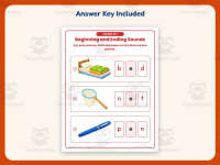 Short E Words Beginning and Ending Sounds Worksheet – Kindergarten CVC preview 3
