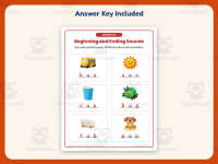 Short U Beginning and Ending Sounds Worksheet – Kindergarten CVC preview 3