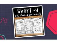 Short U CVC Worksheets – Early Reader Practice preview