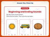 Short U Words Beginning and Ending Sounds Worksheet – Kindergarten CVC preview 7