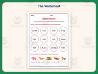 Short Vowels Coloring Worksheet – 1st Grade Phonics Practice preview 2