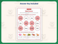 Short Vowels Coloring Worksheet – 1st Grade Phonics Practice preview 3