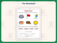 Short Vowels Space Worksheet – 1st Grade Phonics Practice + Answer Key preview 2