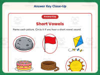 Short Vowels Space Worksheet – 1st Grade Phonics Practice + Answer Key preview 7