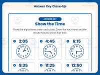 Show the Time Worksheet – 2nd Grade Clocks & Telling Time Practice preview 7