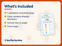 Side Counting Worksheet – Kindergarten Shapes Practice + Answer Key preview 5