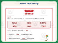 Silent E Fill in the Blank Worksheet – 1st Grade CVCe & Ending Sounds preview 7