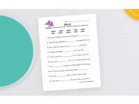 Silent E Fill in the Blanks Worksheet preview