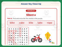 Silent E Word Search Worksheet – 1st Grade Ending Sounds & Vowels preview 7