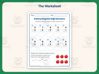 Single Digit Numbers Subtraction Worksheet – 1st Grade Math Practice preview 2