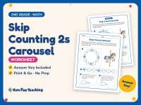 Skip Counting 2s Carousel Worksheet – 2nd Grade Math Practice preview